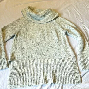 DKNY  cowl neck black and white sweater M